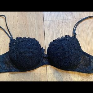 Felina Black Lace Push-Up Bra